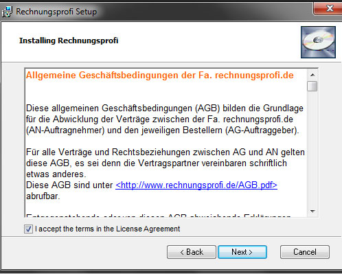 Rechnungsprofi - Anleitung zum Download und zur Installation 